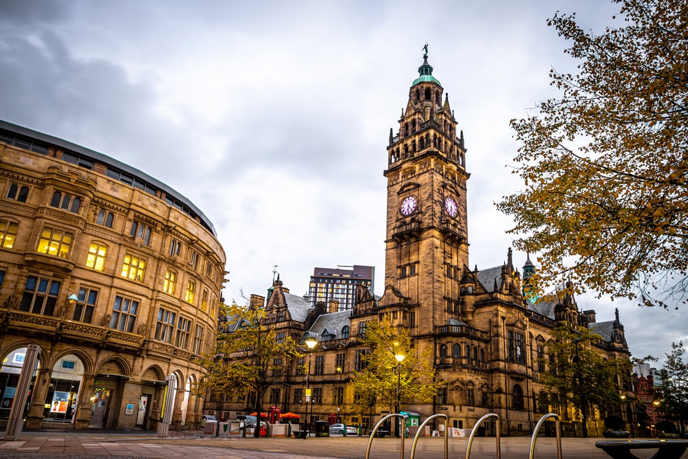 View,Of,Sheffield,City,Council,And,Sheffield,Town,Hall,In